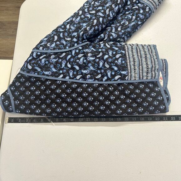 Reversible Quilted Jacket Boho Folk Print Paisley Floral Patchwork Women’s Sz XS - Picture 11 of 12